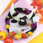 ハロウィンリース＊魔女&オバケ&かぼちゃ＊ちりめん細工