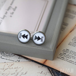 REW/FFピアス　ホワイト