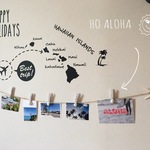 ♪再販♪ＡＬＯＨＡなシェルクリップとスターフィッシュのガーランド
