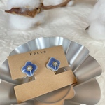 美濃焼タイルのイヤリング