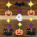 壁面飾り　秋　 Halloweenガーランド　縦ver.