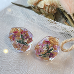 送料無料 ♡ ドライフラワーピアス
