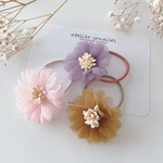 在庫限り＊flower＊お花のベビーヘアゴム　同色2個セット
