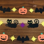 壁面飾り　 秋　Halloweenガーランド