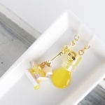 イヤリング　ピアス　はちみつ瓶と星のパンケーキ
