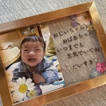 敬老の日プレゼント☆遅くなってOKの方はこちら☆写真入りクリアフォトフレーム※本文注意事項を読んでのご購入お願いいたします※