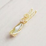 ~緑色のファイア♪宝石質スファレライト(ブルガリア産)~simple knot