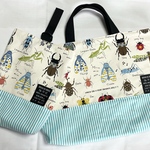 昆虫図鑑／レッスンバック／上履き袋