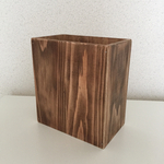 シンプルな木製ゴミ箱