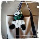 パンダ🐼のポーチ  ラビットファー