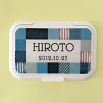 ⑥自分だけの…☆彡おしりふきのふた/名入れ/生年月日/オーダーメイド/ビタット/Bitatto/出産祝い/ウエットティッシュ