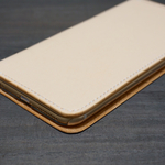 牛革 iPhone6Plus/6sPlusカバー  ヌメ革 レザーケース  手帳型  ナチュラルカラー 