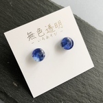 「桔梗」　耳飾り　10mm  揺れるも選べる