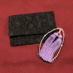 着物リメイク　大島紬　横双絣　数珠入れ  モダン柄