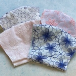 限定商品です。新柄、4枚1000円です。レース刺繍模様のマスク