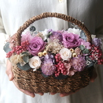 Flowerbasket Purple rose