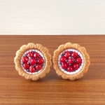 いちごとブルーベリータルトのピアス/イヤリング