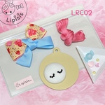 リピリボン本革バッグチャームキット【poppy】秋の新作（LRC02）