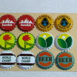 ♛世界のドリンク / ビール王冠キャップ 未使用新品 12個セットBC12-186