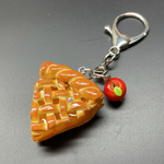 アップルパイのキーホルダー　フェイクスイーツ