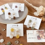 3colors (レジン/紫/黄色/くすみグリーン)