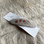 刺繍パッチンピン