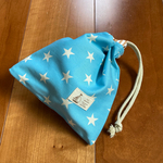 ライトブルースター★コップ袋★お名前タグ付き★小さい巾着