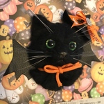 ハロウィン企画🎃送料無料黒猫のブローチC