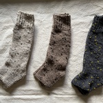 ぽこぽこウールのレッグウォーマー