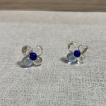 ガラス　お花　ピアス