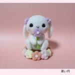 花とうさぎちゃん（ロップイヤー）