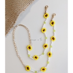 ○beads accessory○夏らしいマスクストラップ○ひまわり
