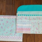 小学校チェアカバー、防災頭巾カバーセット☆ユニコーンミント