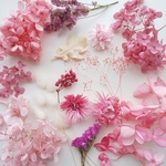 ”ピンク”　プリザーブドフラワー＆ドライフラワーパック