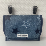 再販☆ラミネート移動ポケット☆デニム調スター