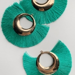 【4pcs lightgreen #9】big color tassel