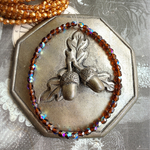 【1連50コセット】JIRI＊IVANA#czech beads#チェコビーズ　FP4㎜ grape＊deep amberAB