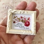 薔薇の装飾が美しいフレーム＊やさしい言葉＊There is always light behind the clouds.(雲の向こうは、いつも青空)