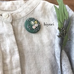 刺繍ブローチ　