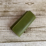 本革　キーケース　4連　アミエット社金具　　三つ折り　エルバマット