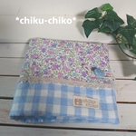CDケース　DVDケース　水色花