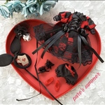 〈受注生産〉🎃princess✖️villains ❤︎赤の女王✖️アリスのワンピースセット❤︎ ヴィランズver.