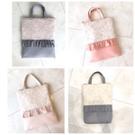 選べる　タブレットバッグ　刺繍　フリル　レッスンバッグ　パソコンバッグ　パソコンケース　iPadバッグ　タブレットケース　iPadケース　