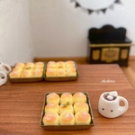 ミニチュア　かぼちゃちぎりパン&ココアセット