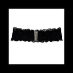 再販【waist_lacestuds コルセット ベルト 。】レース ゴムベルト ウエストマーク アンティーク シルバー バックル スタッズ ゴシック パンク ロック  病みかわいい  