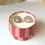 [現品SALE] 灰色ねこ 肉球ピアス