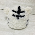 【オーダー受付中】　ホワイトタイガー　帽子　新生児