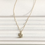 K18 ダイヤ ネックレス 0.1ct 一粒 イエローゴールド 小粒 華奢 K18YG 18K