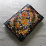 ※特注商品ページ　文庫サイズブックカバー　拭き染め＆刻印  牛革