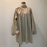 スタンドカラーチュニック♪白♪黒♪ベージュ♪水色